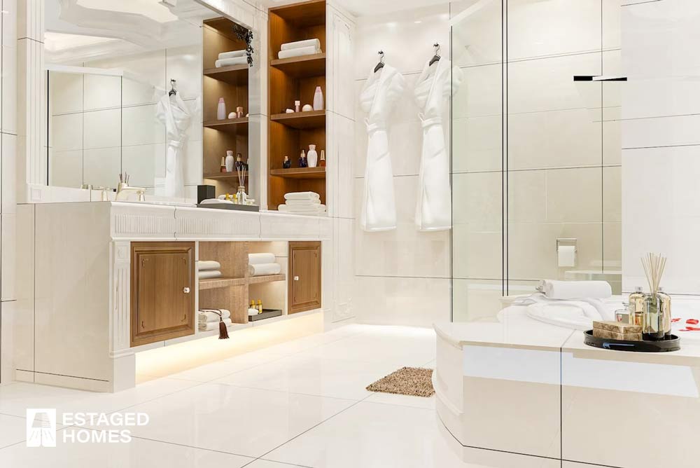 View of a well-lit bathroom