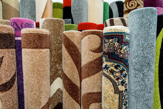 An array of different carpeting styles