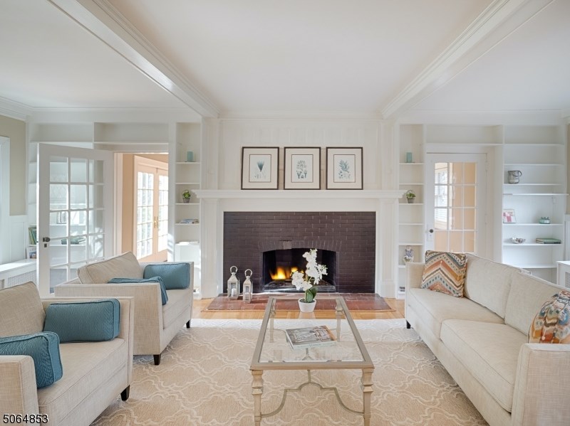View of 101 Boulevard living room after home staging and ready for sale