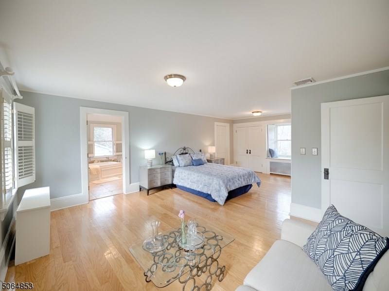 View of staged master bedroom in the home at 101 Boulevard