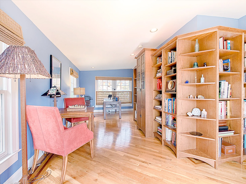 View of the home office before we staged the home at 170 Morris Ave. to sell