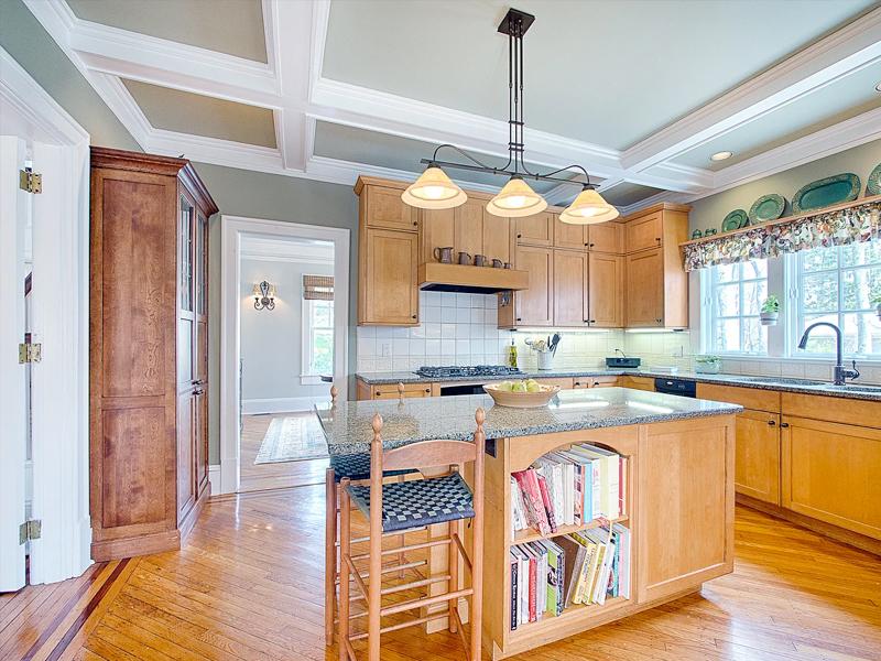 View of the kitchen at 170 Morris Avenue after we staged the home to sell