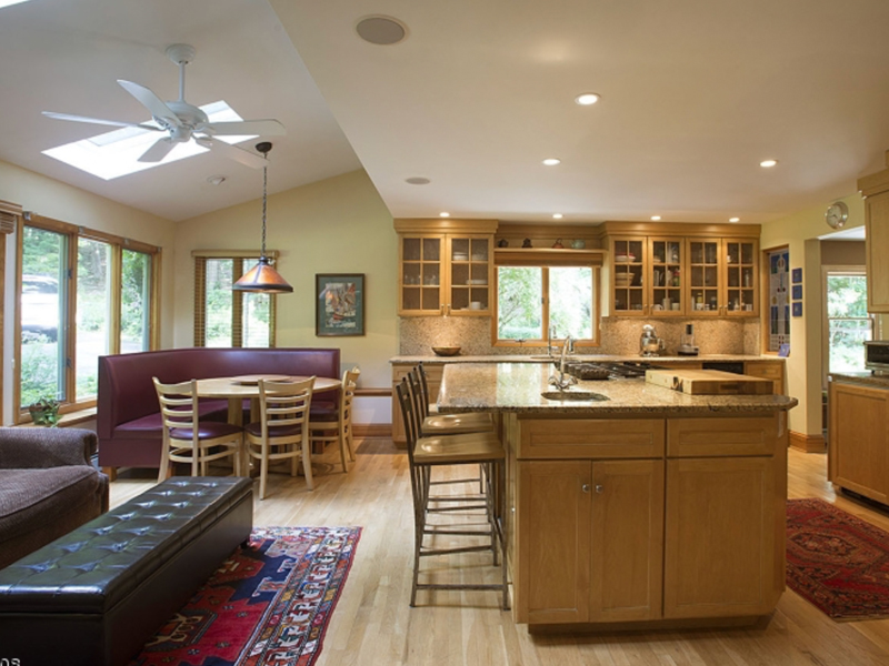 View of the kitchen before home staging
